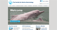 Desktop Screenshot of marinemammalscience.org