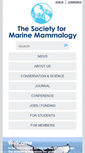 Mobile Screenshot of marinemammalscience.org